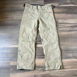 Billabong Women's "Sophie" Insulated Snowboarding/Ski pants - Tan - SIze Medium